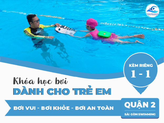 Lớp học bơi kèm riêng cho trẻ em ở Quận 2